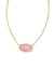 Elisa Gold Blush Mother of Pearl Necklace