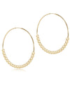 Classic Beaded Bliss Hoop 1.75 in - 4mm Gold Earrings
