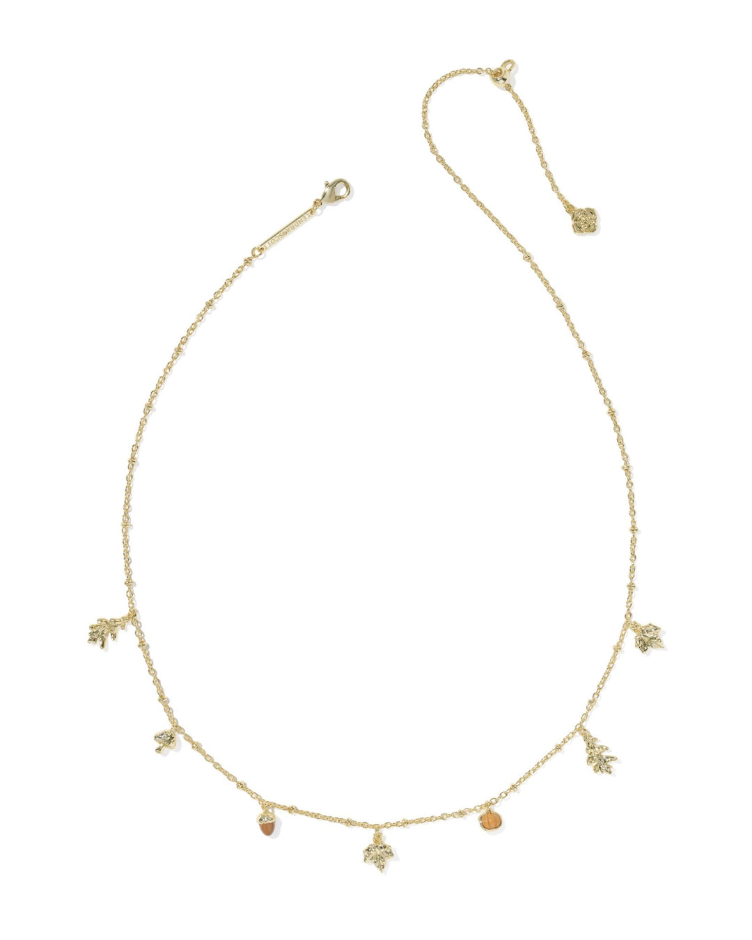 Autumn Gold Charm Necklace