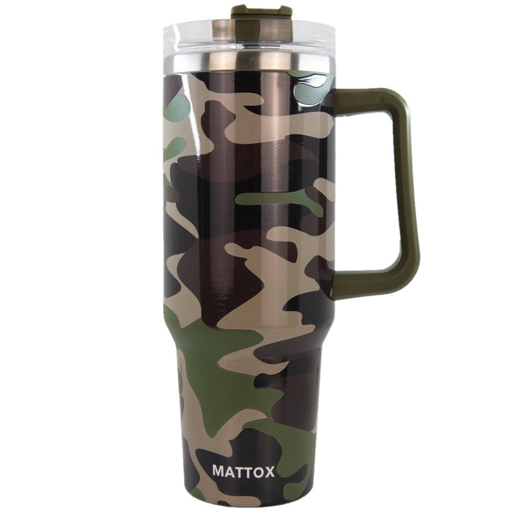 Camo Print Tumbler Cup for Men: Camo
