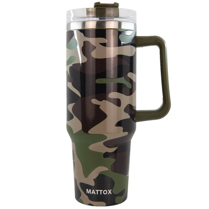 Camo Print Tumbler Cup for Men: Camo