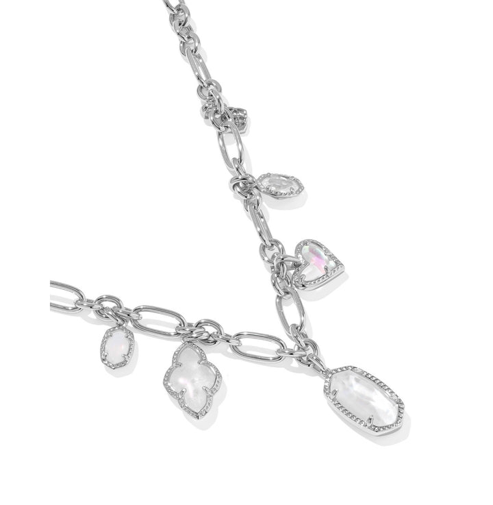 Kendra Scott- Icon Charm Necklace Silver Neutral Mix