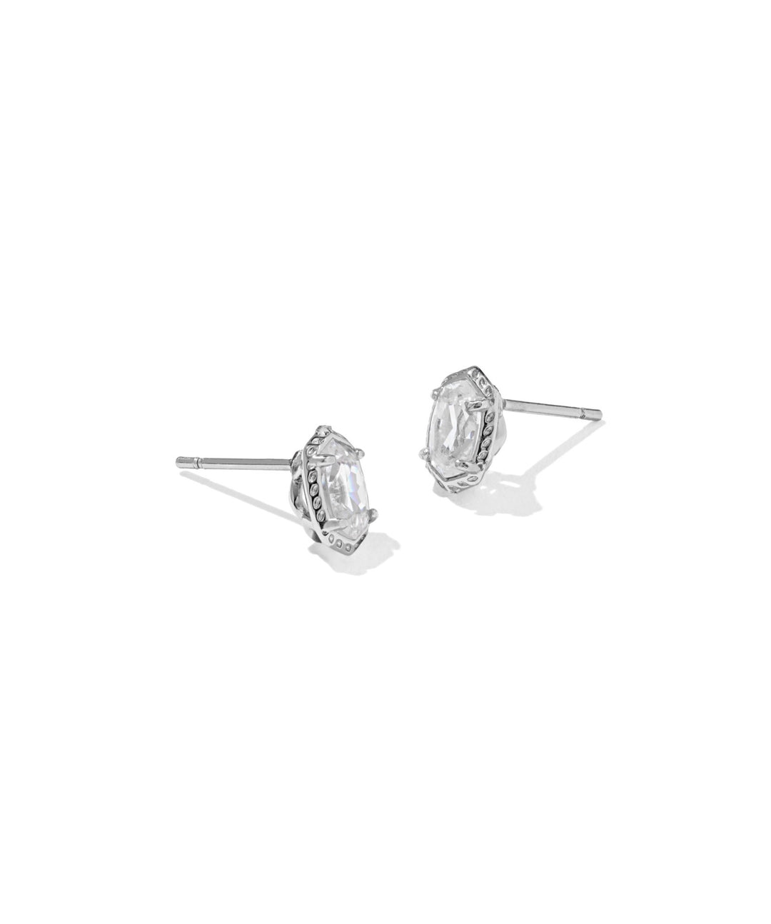 Mini Ellie Luxe Silver Stud Earrings