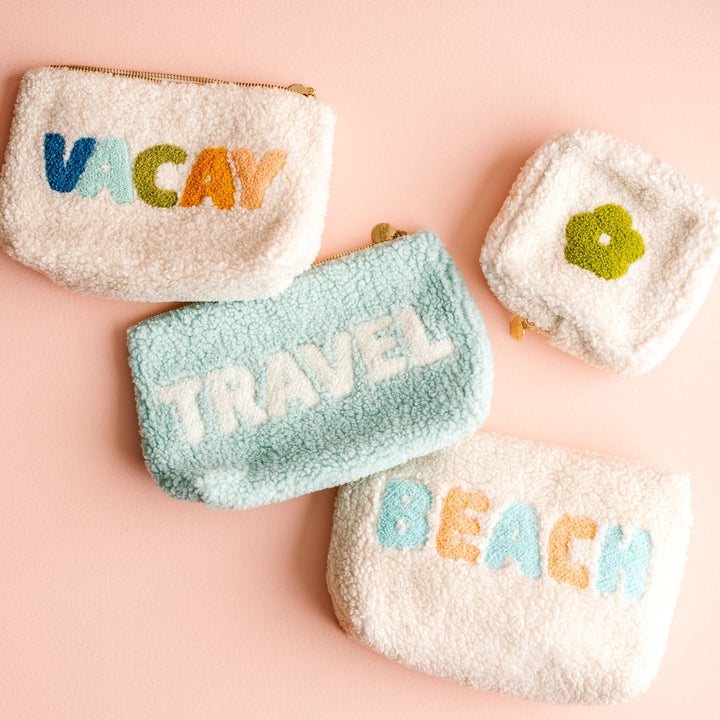 Cream Teddy Pouch - Vacay