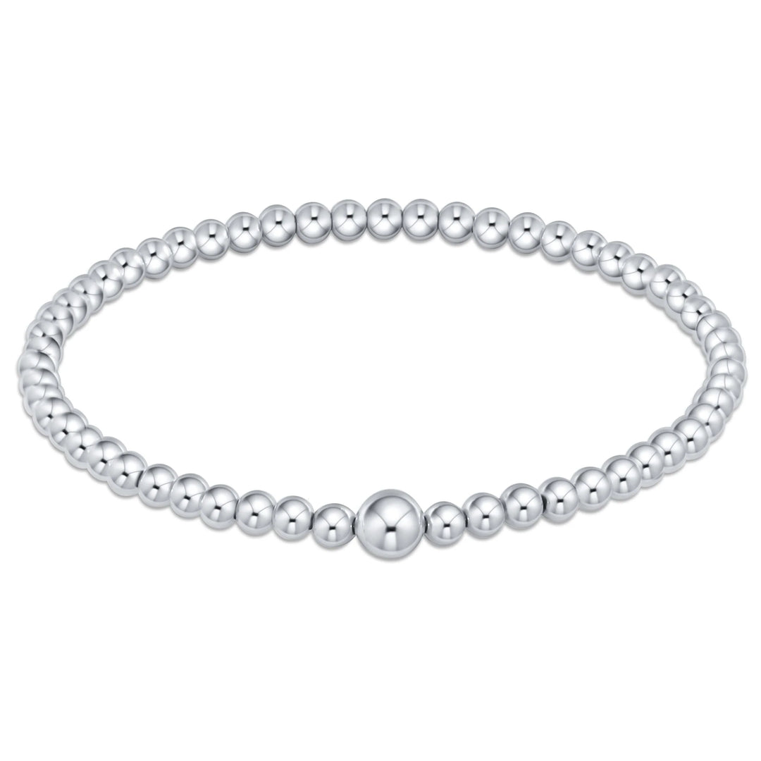 classic sterling 4mm bead bangle