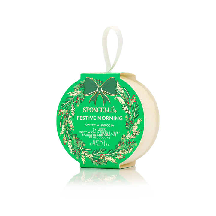 Holiday Wreath Body Buffer - Festive Morning