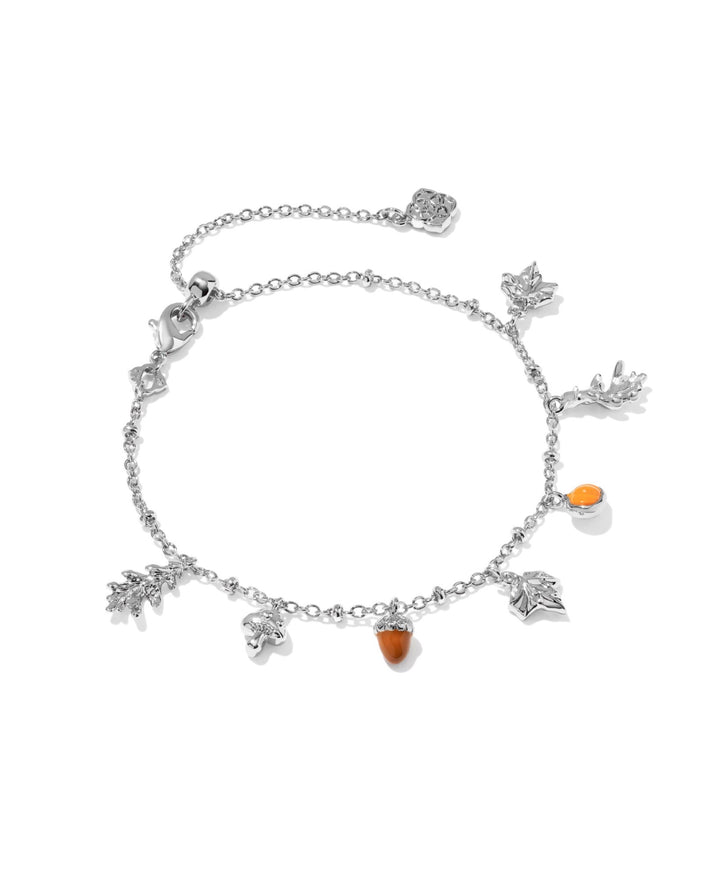 Autumn Silver Charm Bracelet