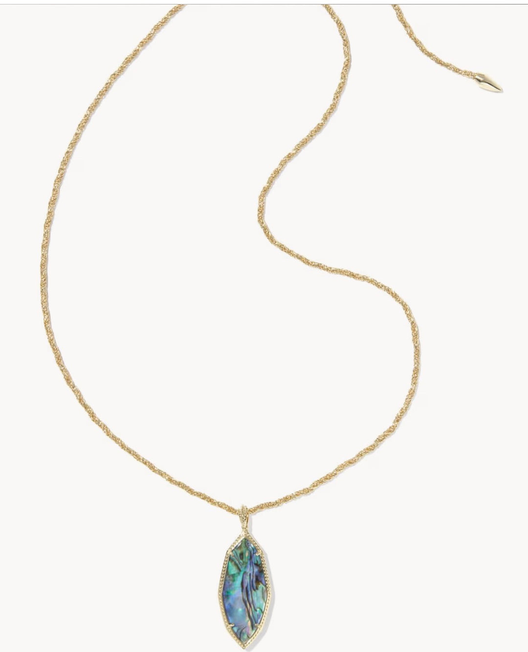 Ophelia Gold Large Long Pendant Necklace