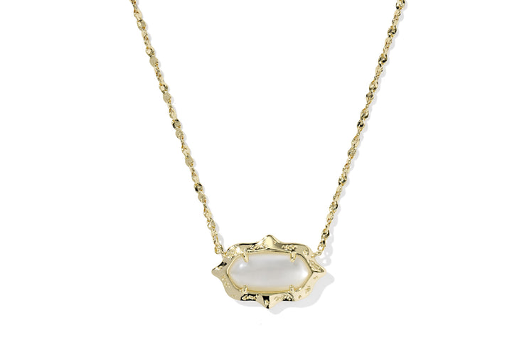 Kendra Scott- Elisa Scallop Frame Short Pendant Necklace