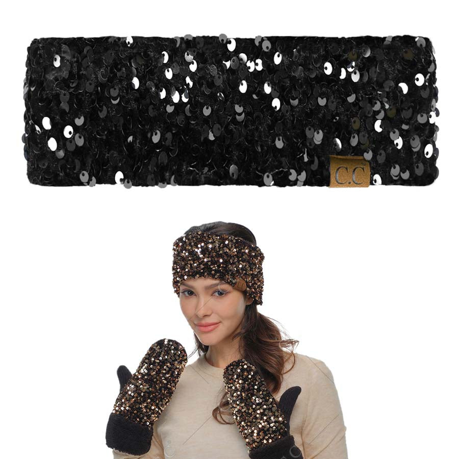 C.C. Sequin Head Band