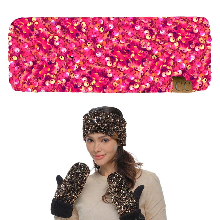 C.C. Sequin Head Band