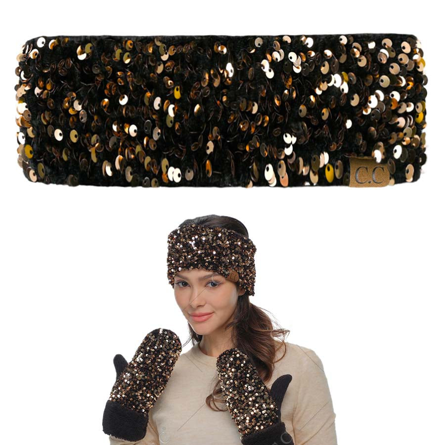 C.C. Sequin Head Band