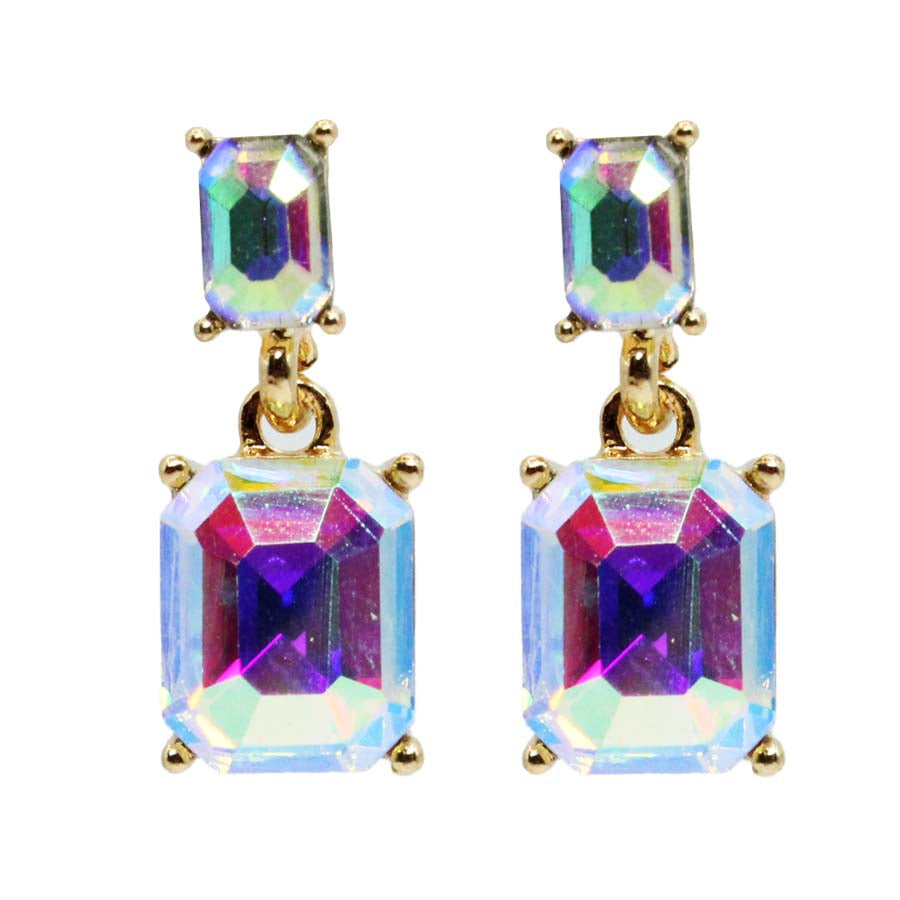 Rhinestone Post Earrings