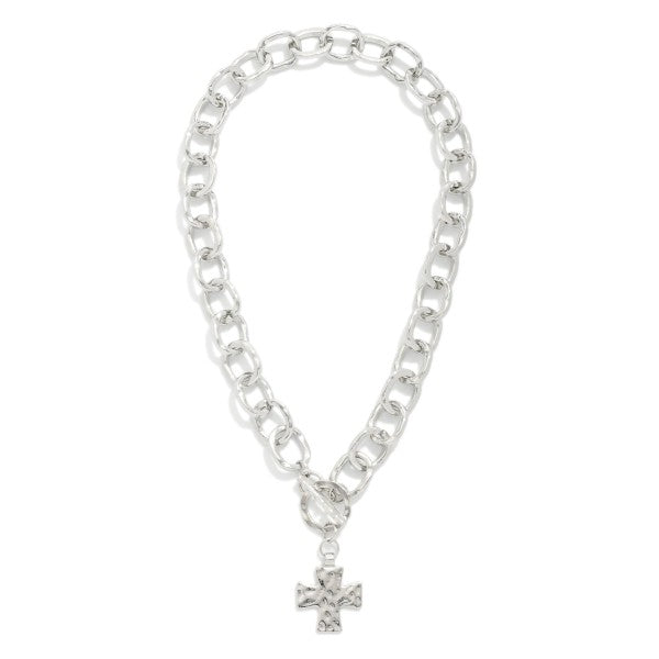 Toggle Cross Necklace