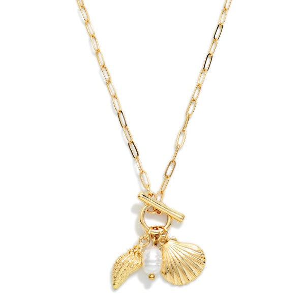 Shells and Pearl Necklace