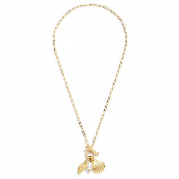 Shells and Pearl Necklace