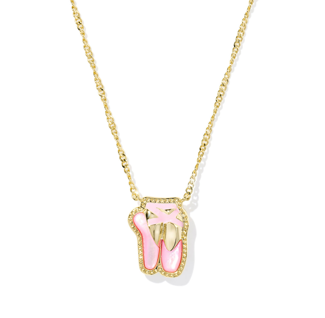Ballet Pendant Necklace- Gold