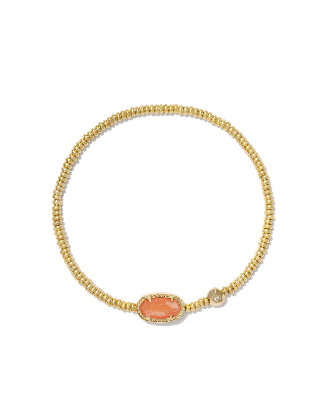 Grayson Stretch Bracelet Gold Orange Agate