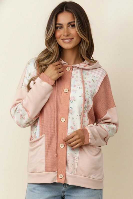 Floral Hoodie Jacket