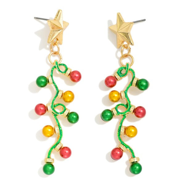 Christmas Light Drop Earrings