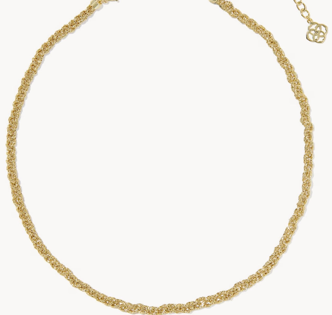 Gabriella Gold Braided Chain Necklace