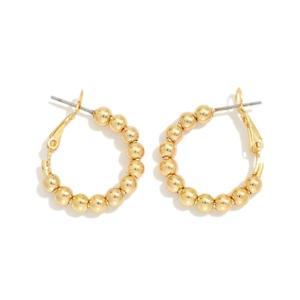 Beaded Hoop Earrings