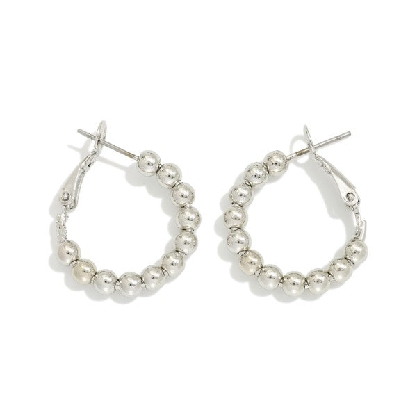 Beaded Hoop Earrings