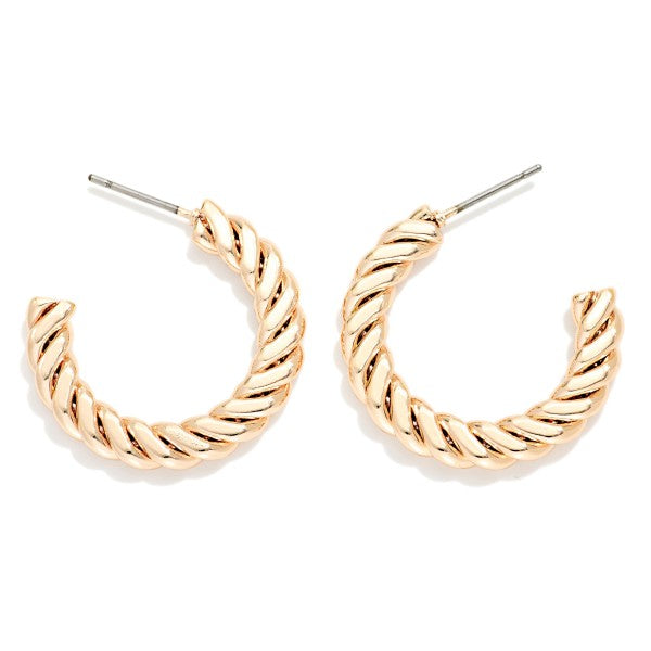 Twisted Hoop Earrings