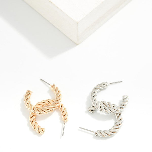 Twisted Hoop Earrings