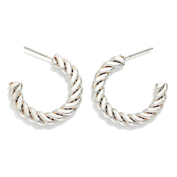 Twisted Hoop Earrings
