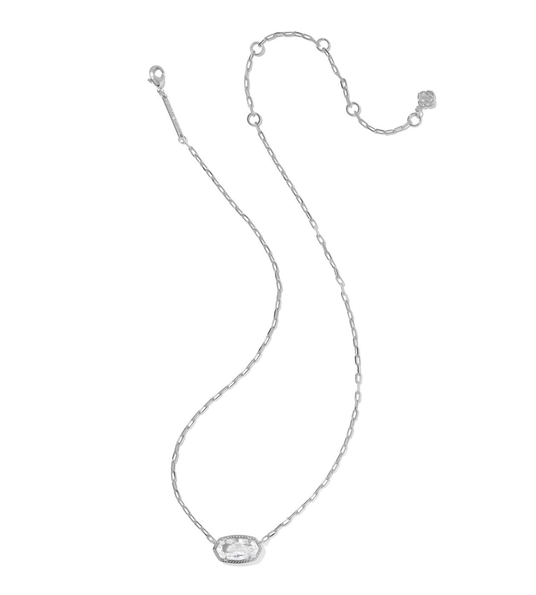 Kendra Scott -Elisa Luxe Short Pendant Necklace Silver