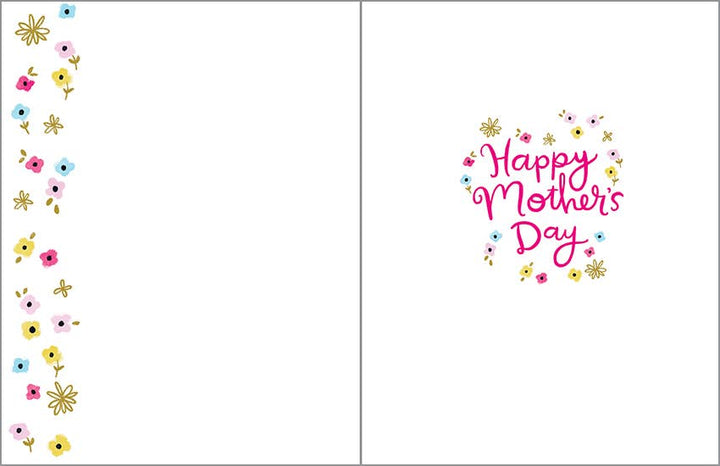 Mother's Day Greeting Card - Mom Flower border