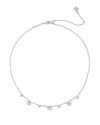 Haven Silver Heart Crystal Choker Necklace