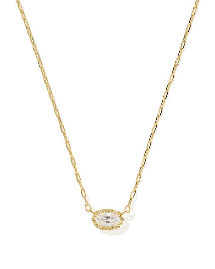 Mini Elisa Luxe Gold Short Pendant Necklace
