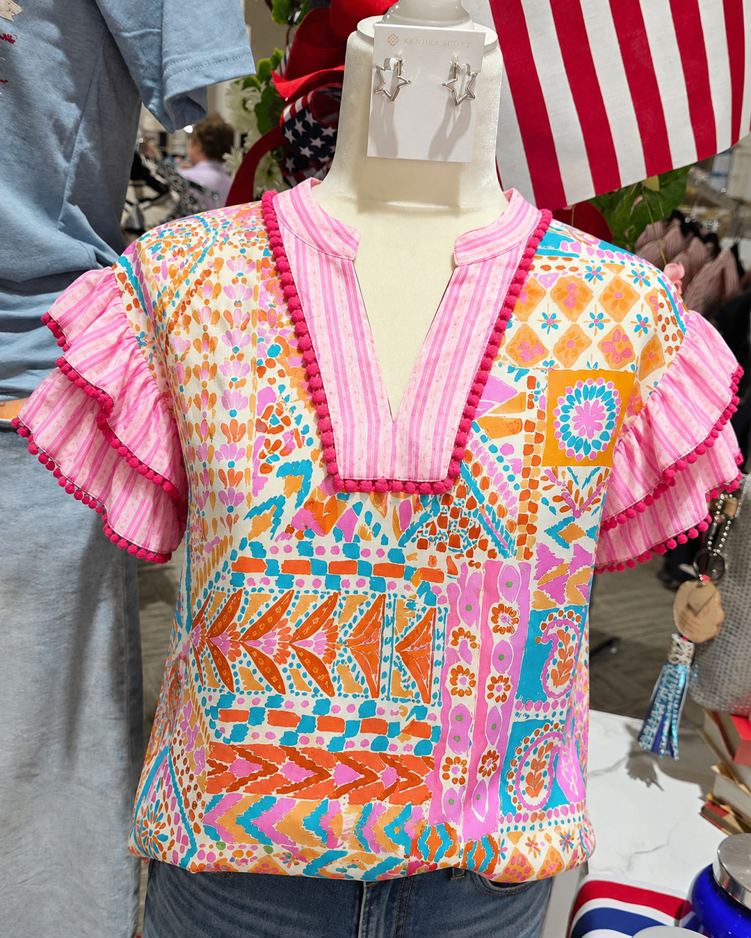 Pink Patchwork Top
