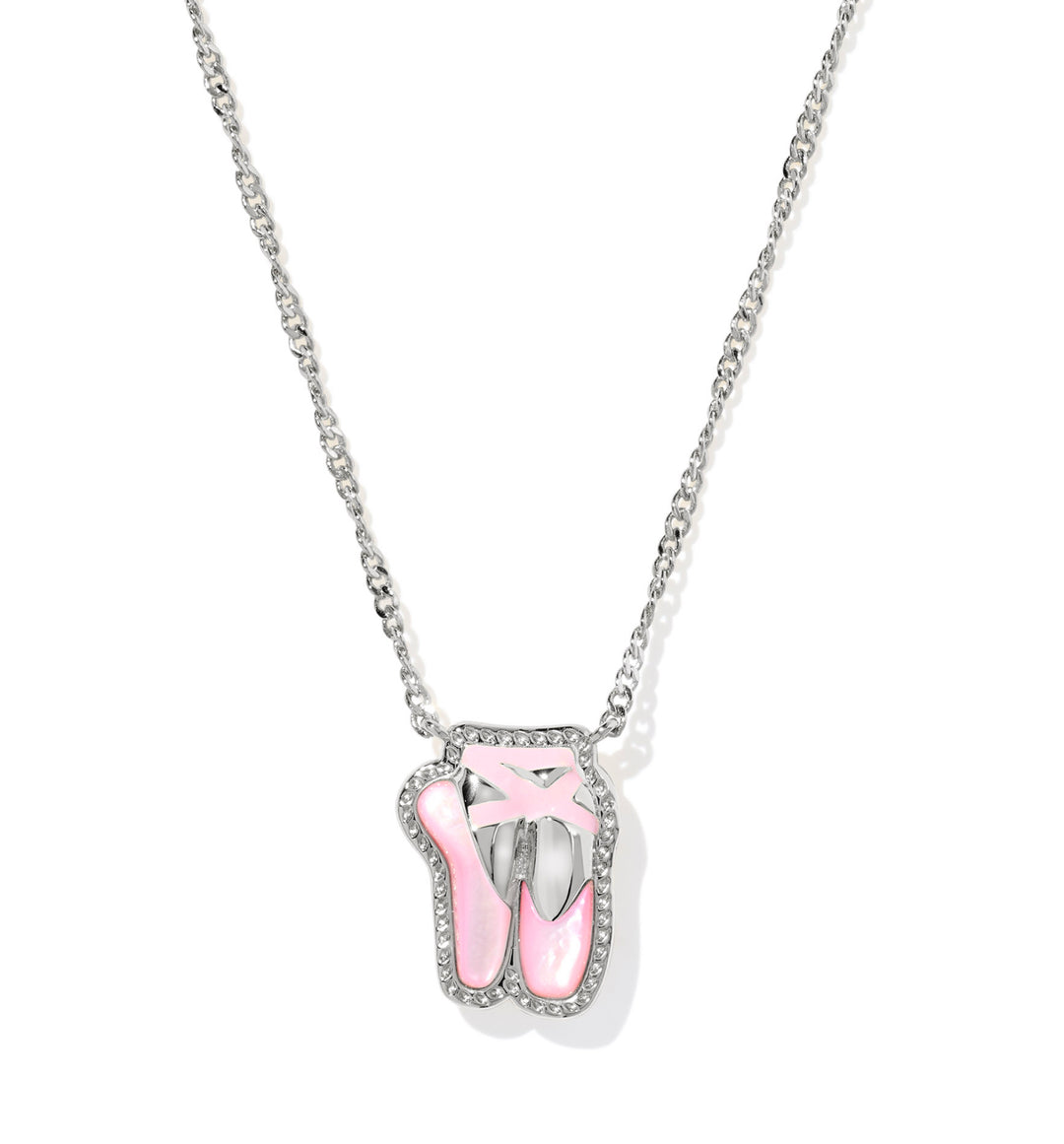 Ballet Pendant Necklace- Silver