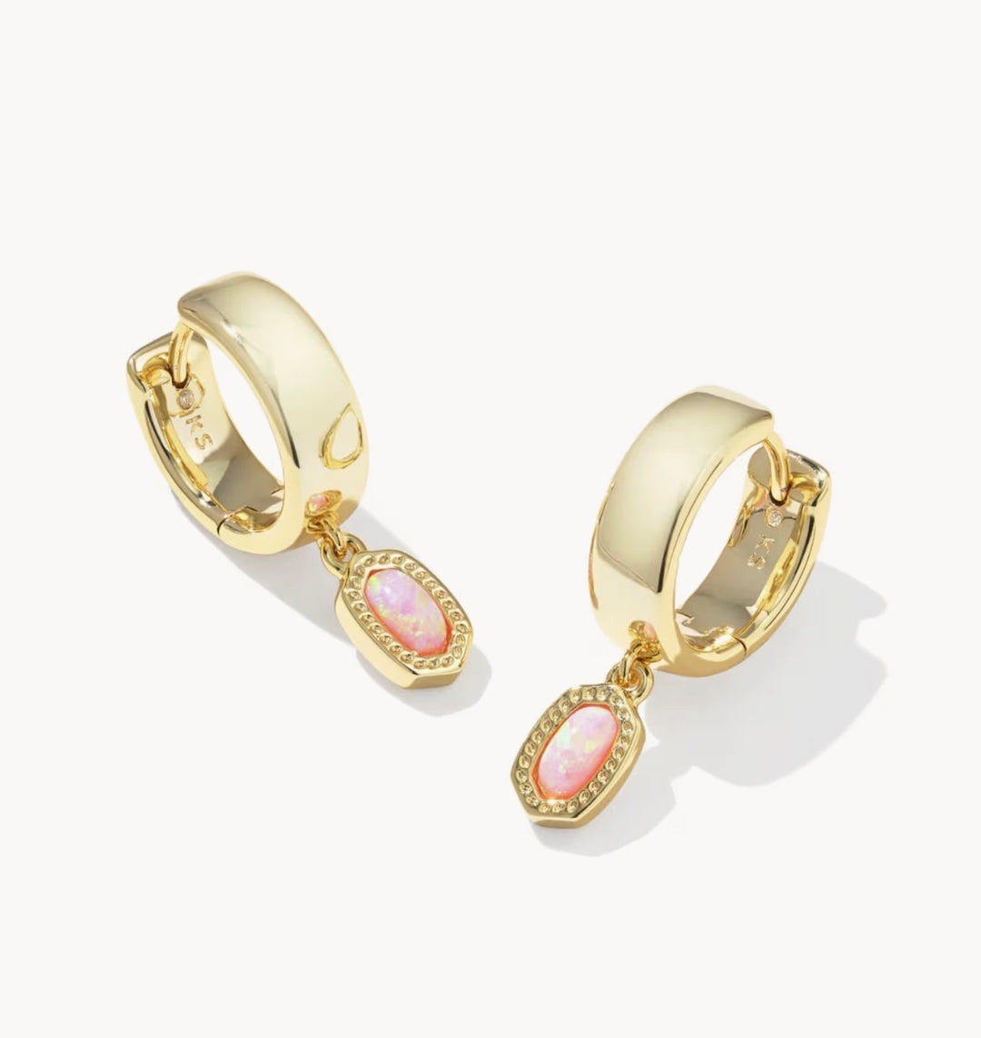 Mini Ellie Gold Wide Huggie Earrings