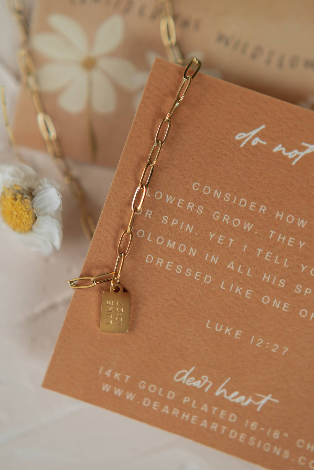 Do Not Worry Mini Tag Necklace | Christian Jewelry