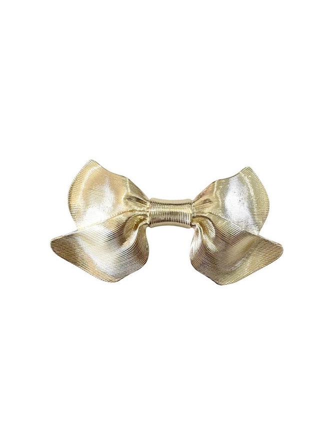 Gold Bow Hair Clip