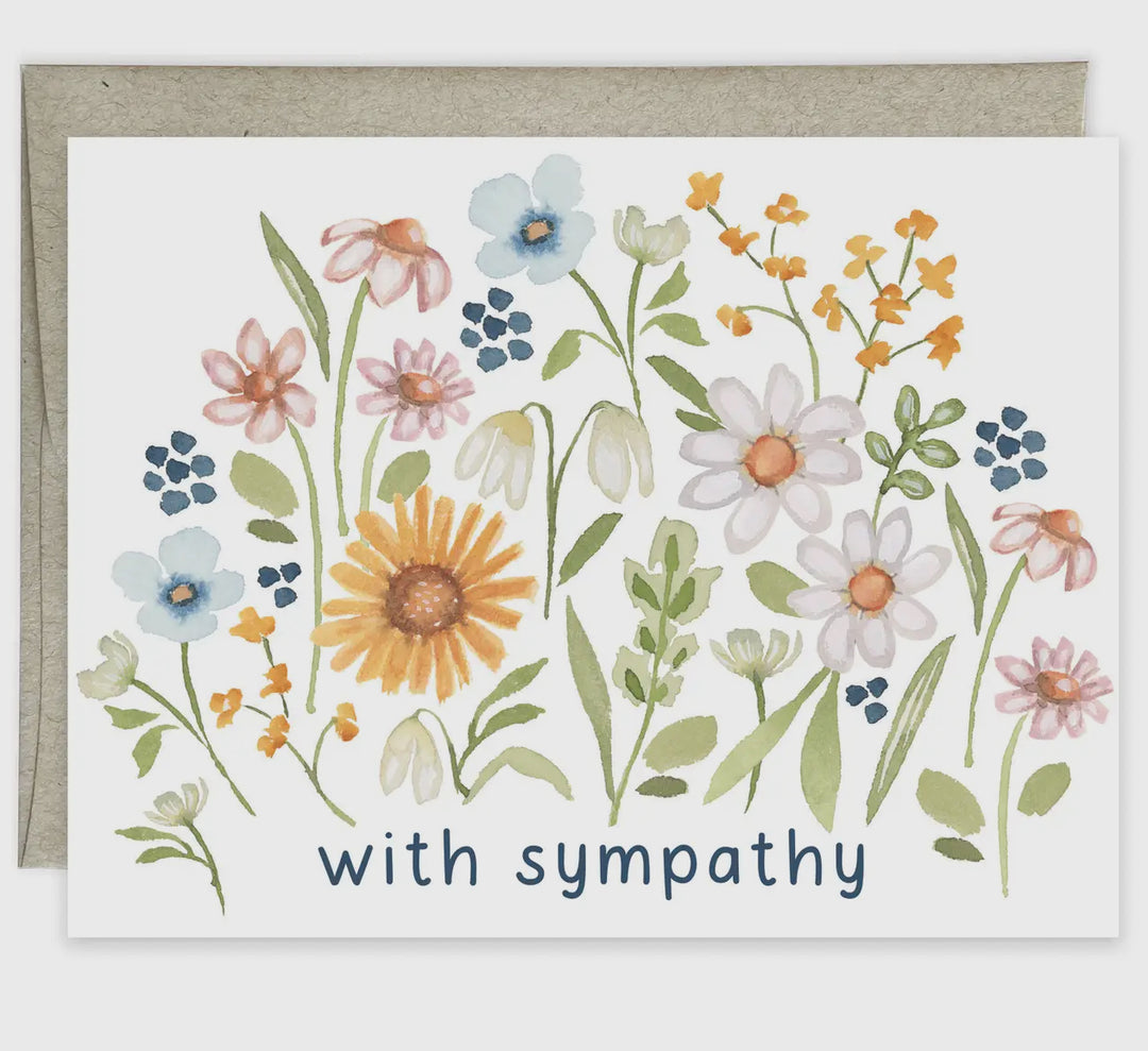 Sympathy Greeting Card- Comforting Stems
