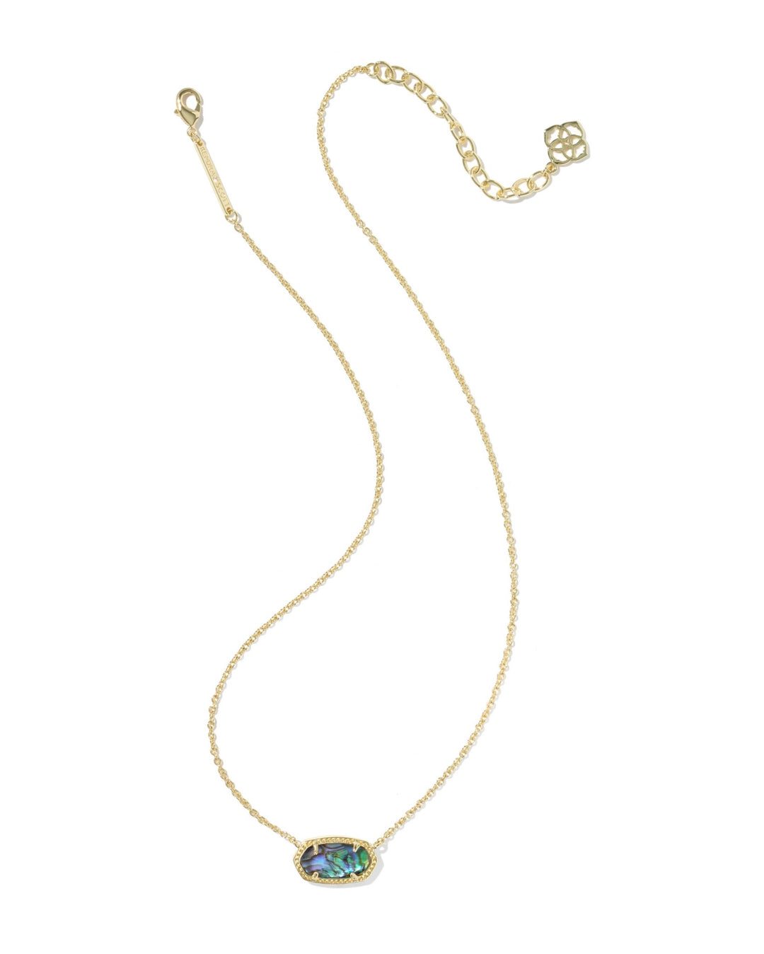 Elisa Pendant Necklace Gold Abalone Shell