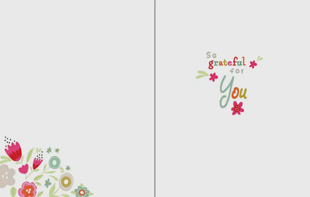 Thank You Greeting Card- Amazing Flora