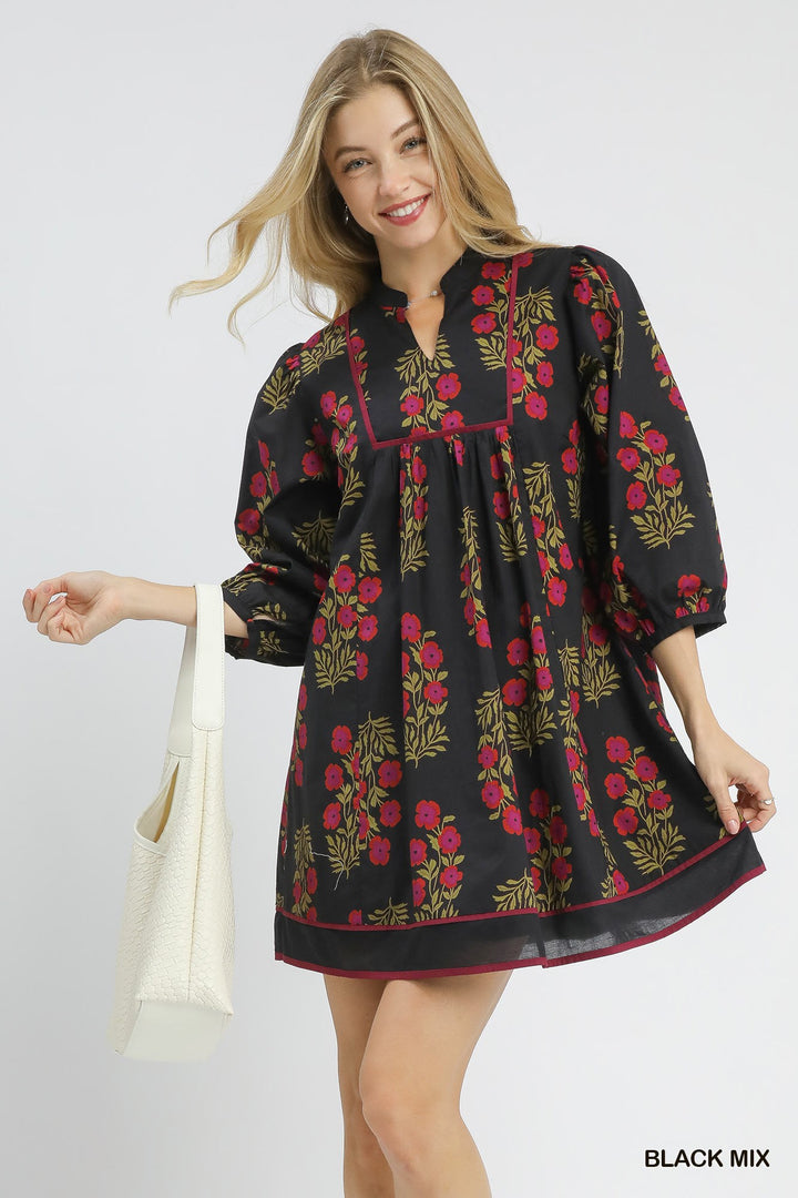 Floral Babydoll Dress