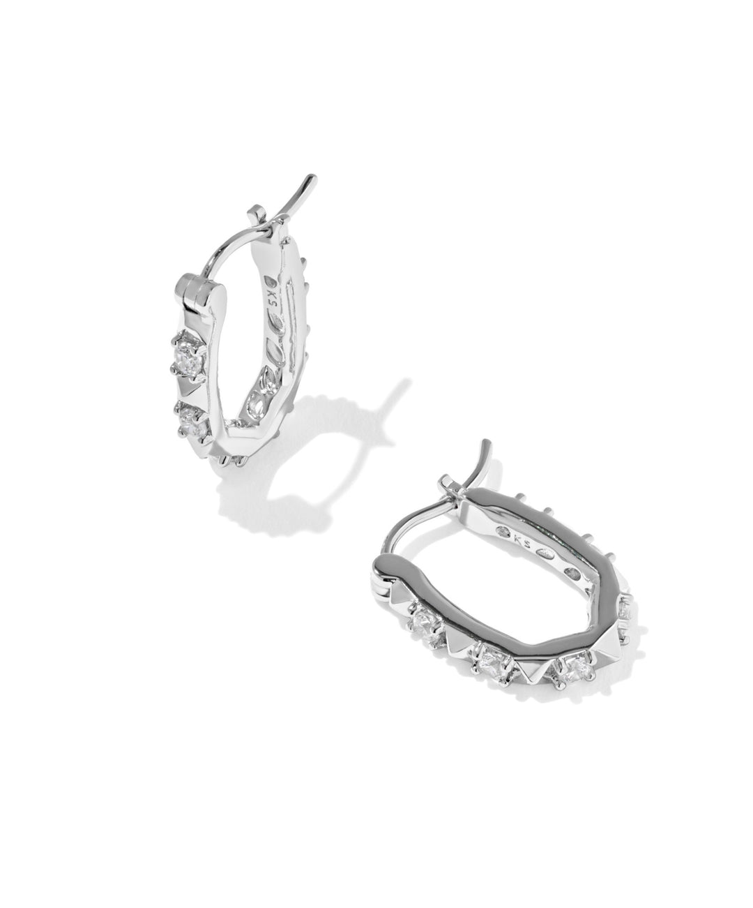 Fate Silver Huggie Earrings