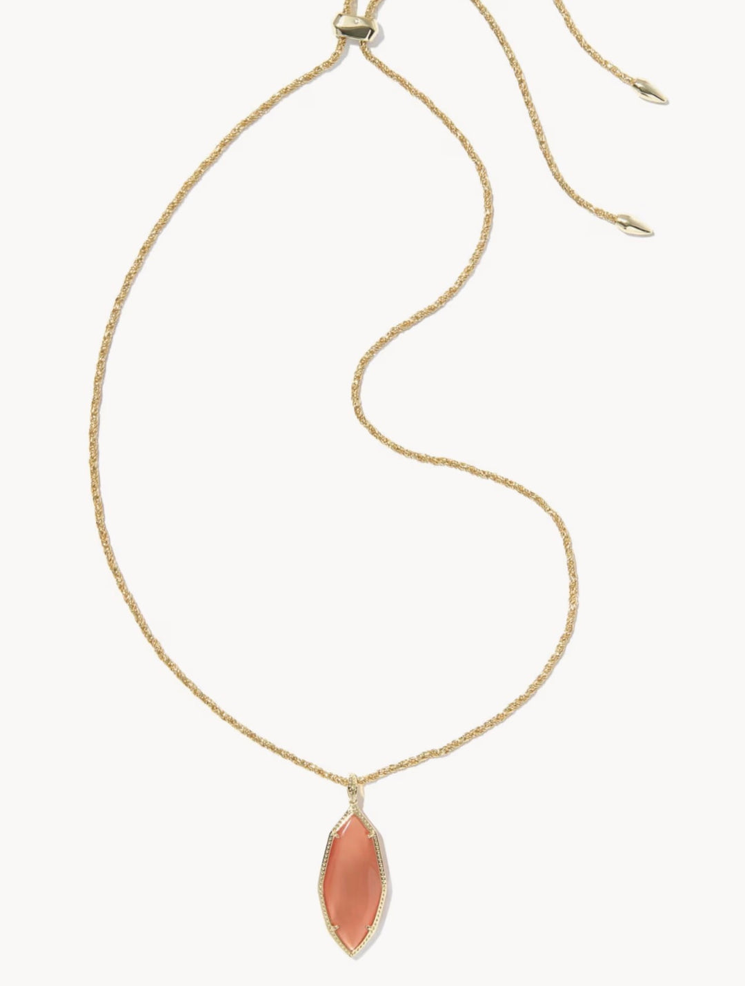 Ophelia Gold Large Long Pendant Necklace