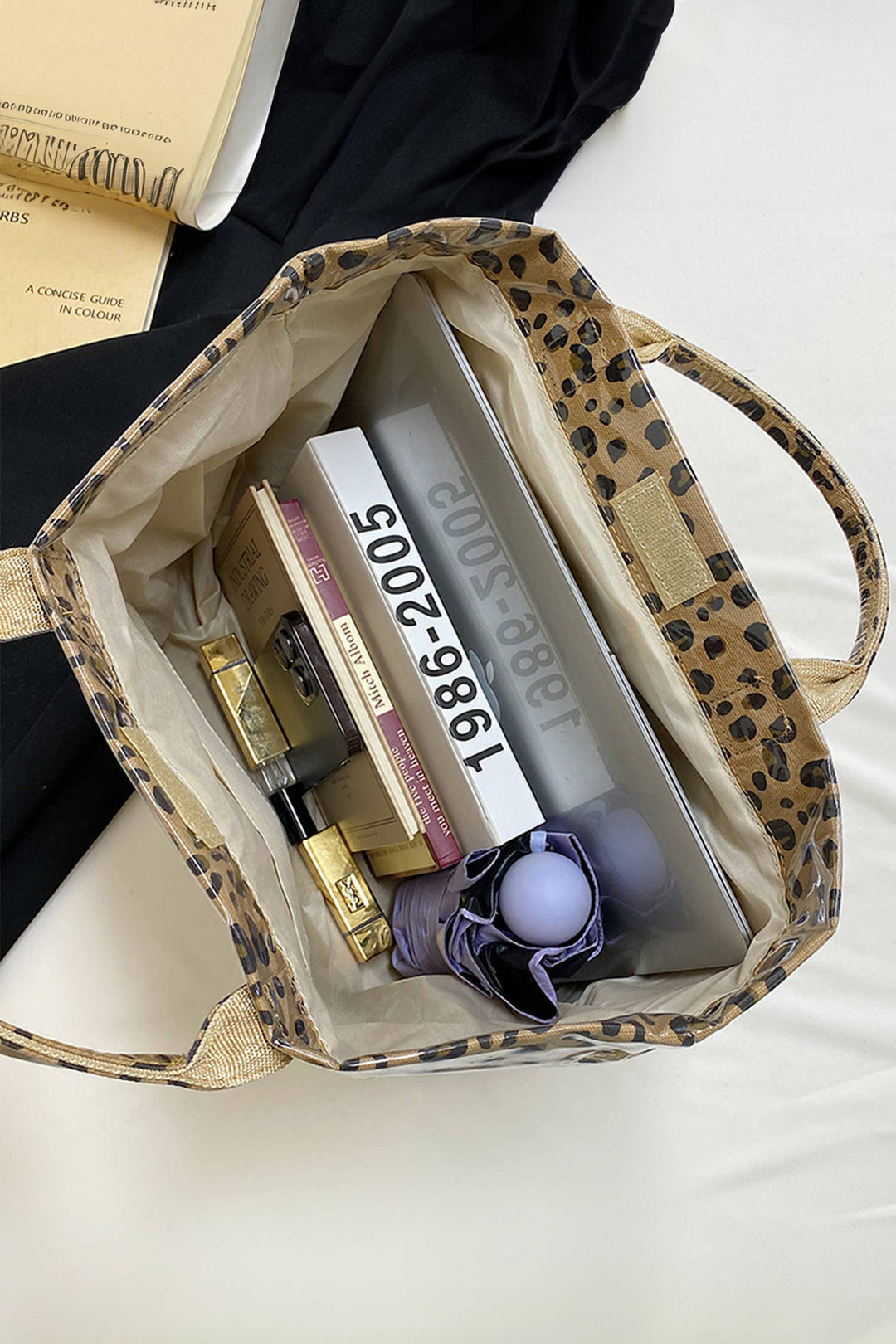 Leopard PU Leather Water Proof Tote Bag