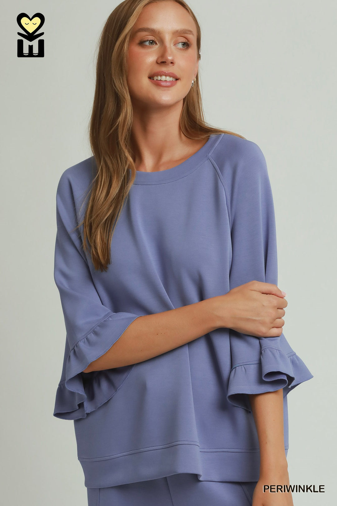 Periwinkle Space Knit Top