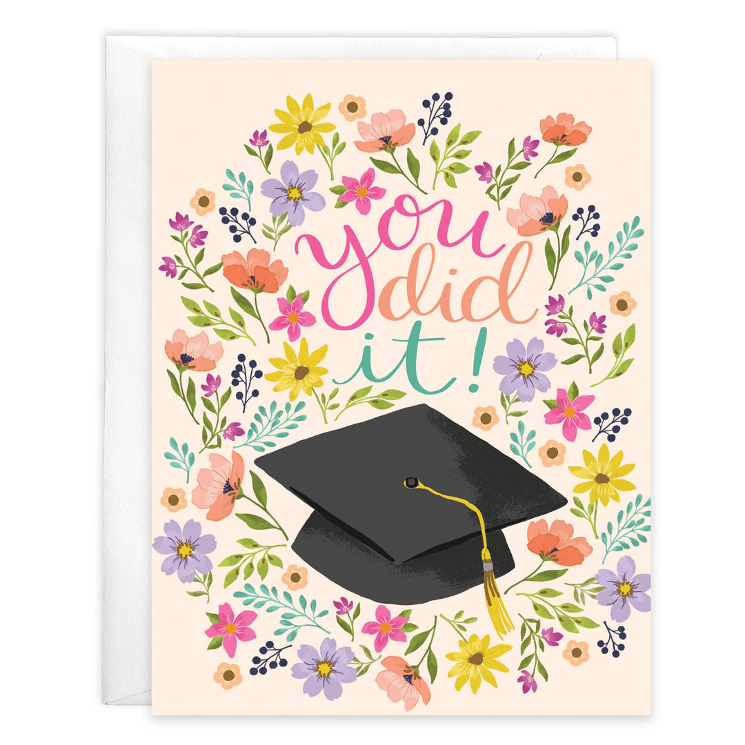 Graduation Greeting Card - Grad Flowers