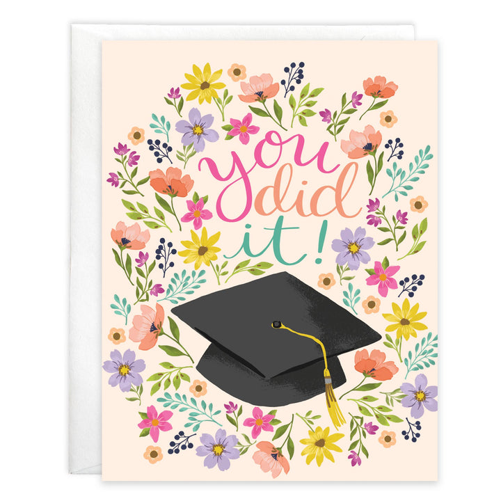 Graduation Greeting Card - Grad Flowers