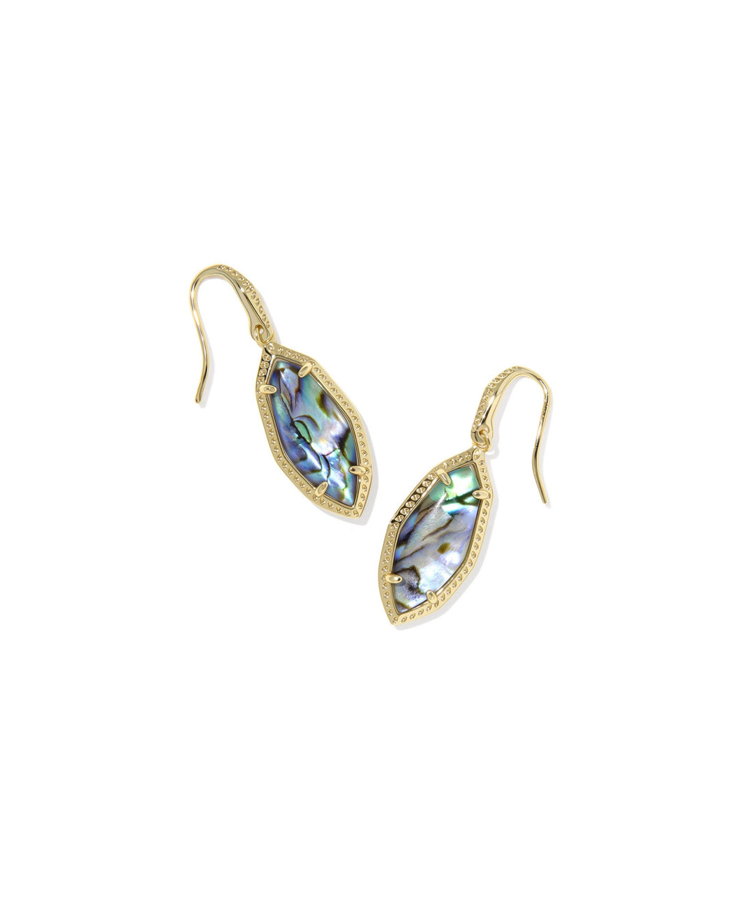 Ophelia Gold Abalone Shell Small Drop Earrings
